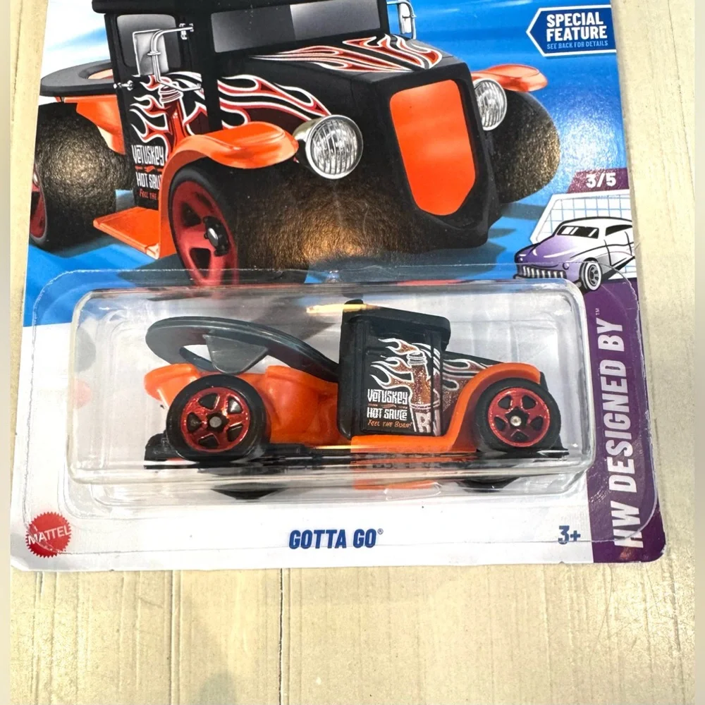 Hot Wheels Gotta Go Vetuskey Hot Sauce 84/250 – 2025 HW Designed By
